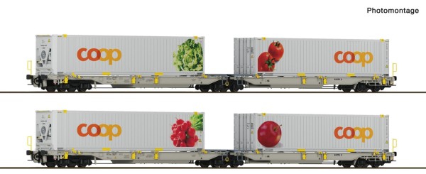 2er Set Doppeltaschenwagen T2000 + Coop