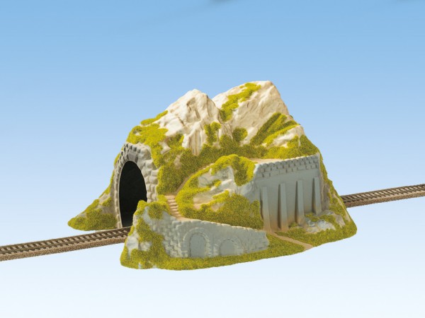 H0-Tunnel 1-gleisig, gerade, 34 x 25 cm