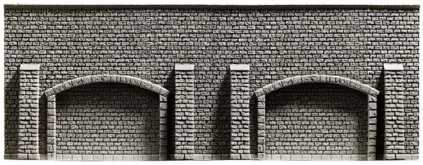 H0-Arkadenmauer, extra lang, 66,8x12,5cm