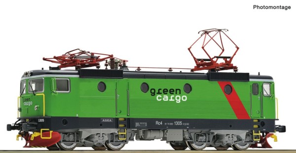 DC-Sound-E-Lok Rc4 1305, Green Cargo