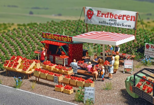 H0-Erdbeer-Verkauf