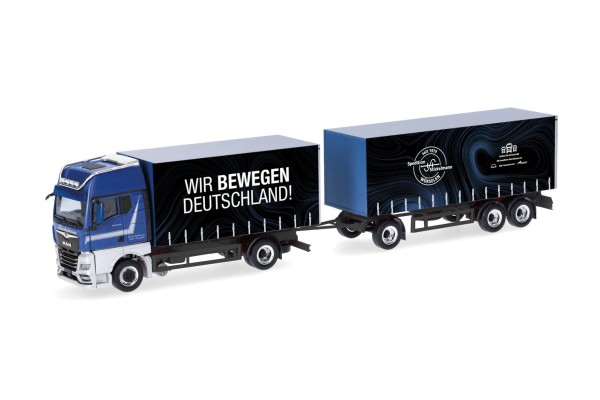 MAN TGX GX Gardinenplanen-Hängerzug