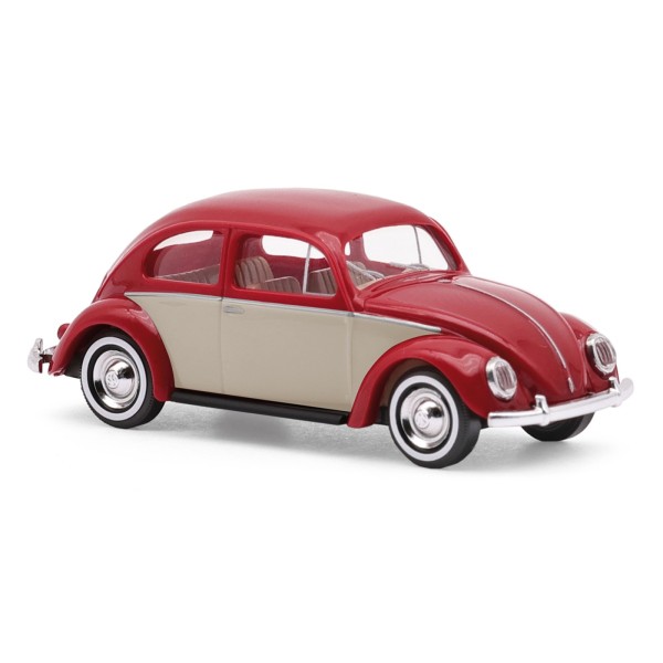 VW Käfer Ovalfenster, weinrot