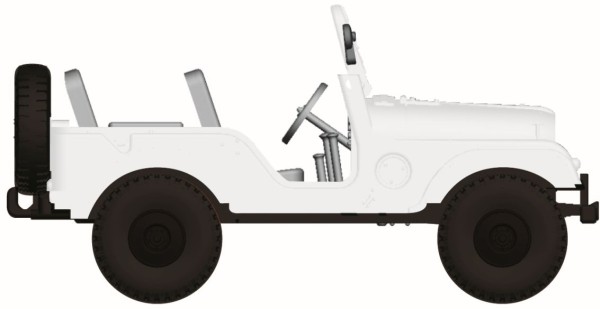 Jeep Universal, weiss, von Arwico