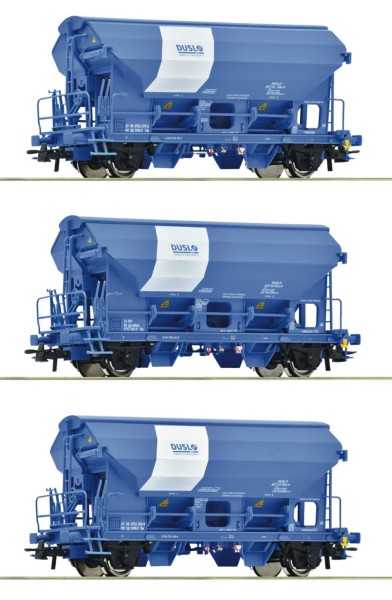 3-tlg. Set: Schwenkdachwagen, Duslo Ep.6