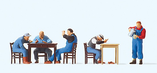 US-Bahnpersonal in der Pause