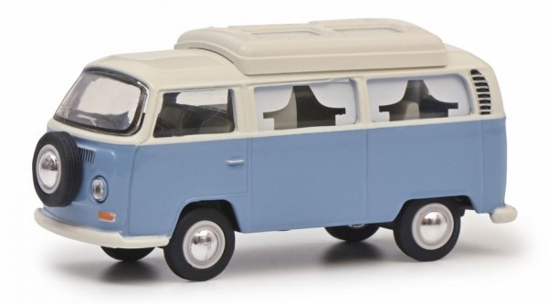 1:64-VW T2 Camper blau/weiß