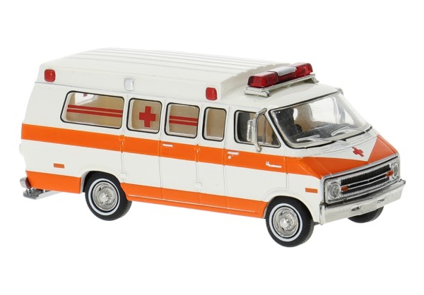 Dodge B 200 Ambulance weiss/dunkelorange
