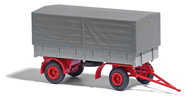 HL80 Anhänger grau/rot mit Plane, 1967