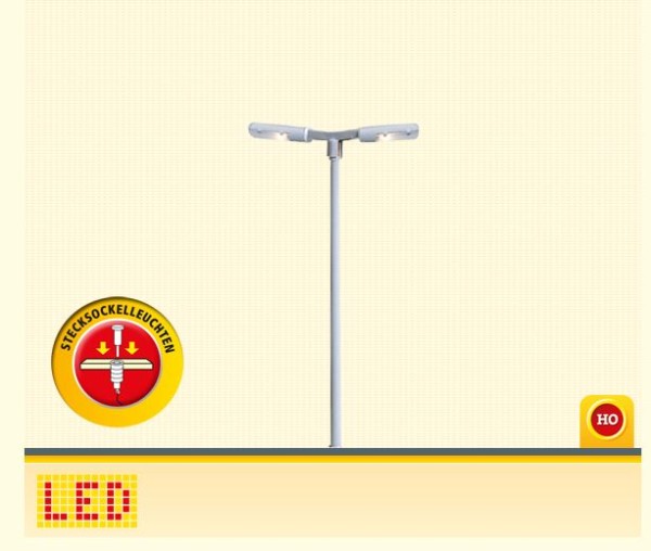 H0-LED-Bahnsteigleuchte Stecksockel