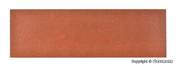 0-Mauerplatte Ziegel, L 54 x B 16,3 cm