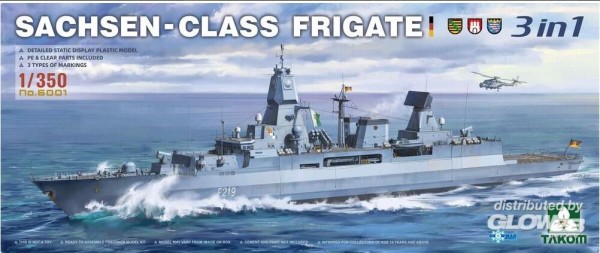 1:350-Sachsen-Class Frigate 3 in 1