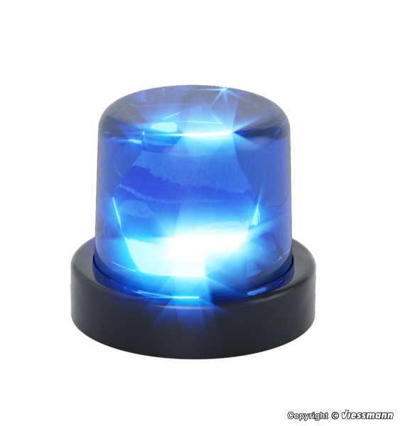 H0-Rundumleuchte mit blauer LED