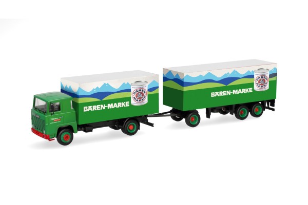 Scania 111 Koffer-Hängerzug Bärenmarke