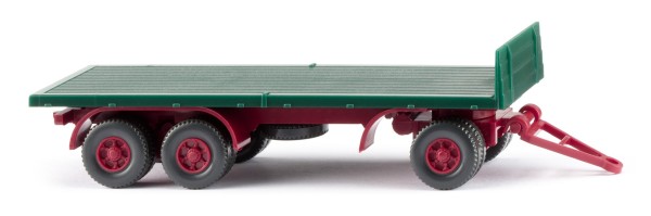 Flachpritschen-Anhänger - moosgrün