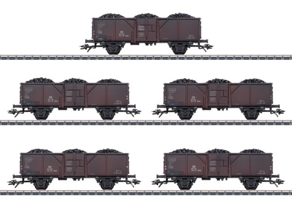 Güterwagen-Set Fd-z-72 Ommv, DB, Ep.III