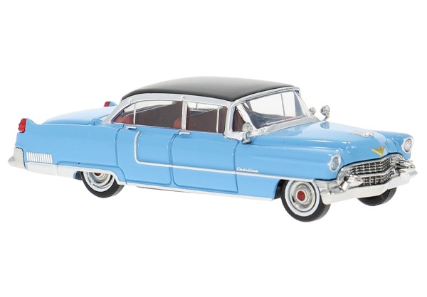 Cadillac Fleetwood, blau/schwarz, 1955