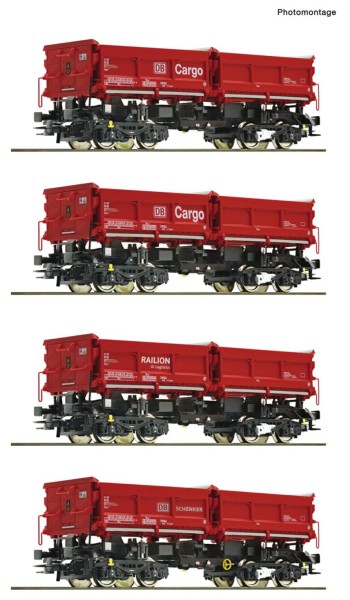 4-tlg. Set: Muldenkippwagen, DB AG, Ep.6