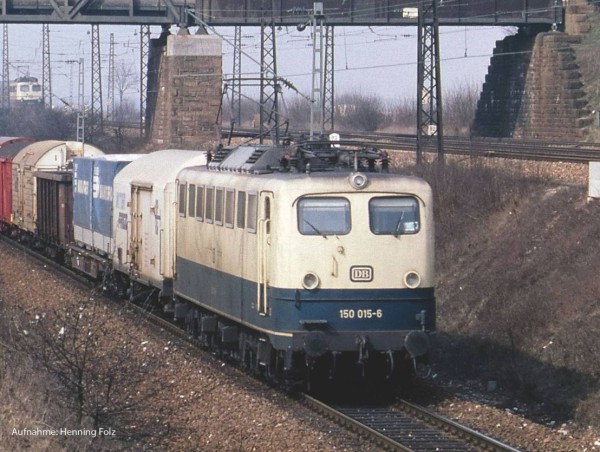 DC-E-Lok BR 150, DB, beigeblau, Ep.IV
