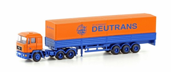 MAN F90 Planen-Sattelzug Deutrans