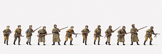 Angreifende Infanterie. Winteruniform DR