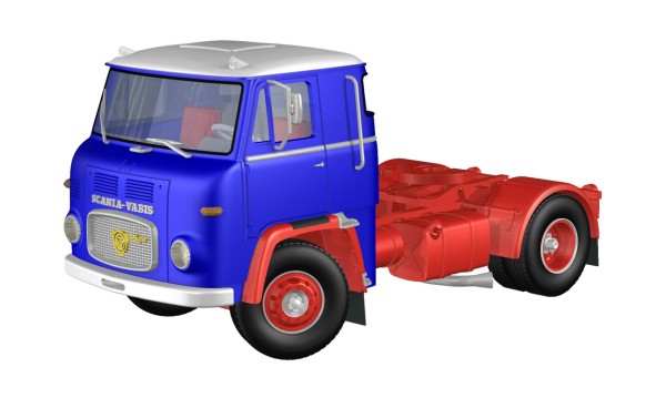Scania LB 7635, blau-rot