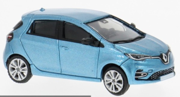 Renault Zoe, hellblau, 2019
