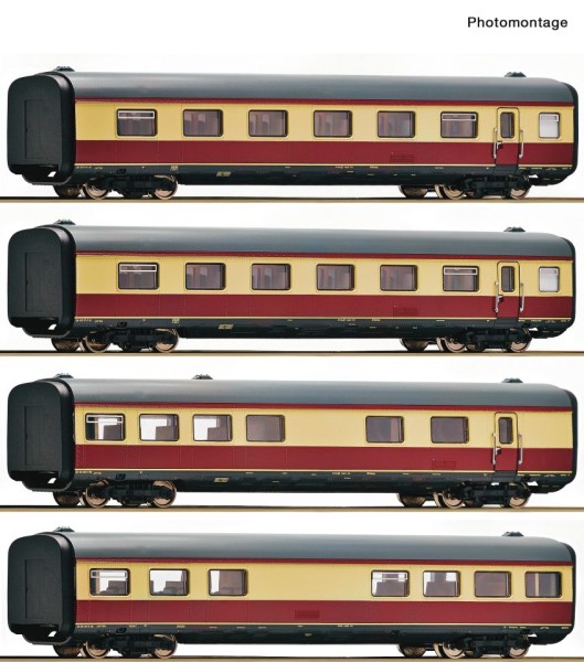 4er Set Erganzungswagen, AC, DB, Ep.IV