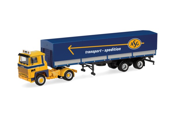 Scania 141 Planen-Sattelzug, ASG