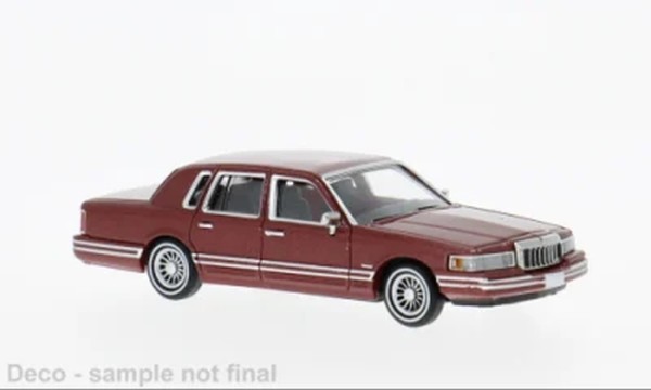 Lincoln Town Car, dunkelrot, 1991