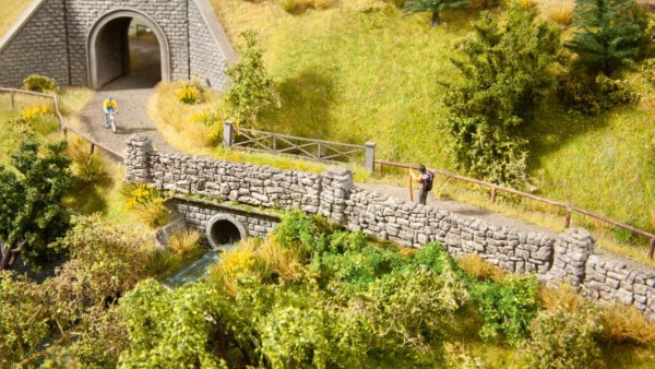 H0-Feldsteinmauer, Länge 70 cm