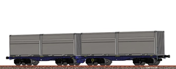 H0-Güterwagen Sggmmrrs DB AG VI ArcElekt