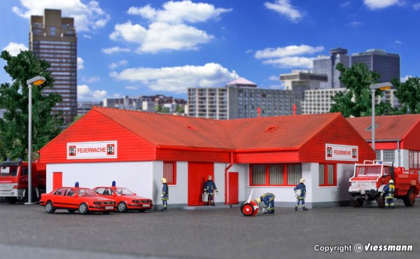 H0-Feuerwehr Verwaltungsgebäude