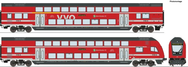 2er Set Doppelstockwagen VVO DB-AG, AC