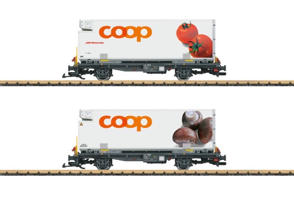 Containerwagen Set COOP RhB, Ep.VI