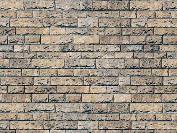 H0-Mauerplatte Basalt, 25 x 12,5 cm