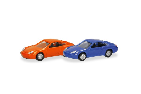 N/2er Set Porsche 911orange und blau