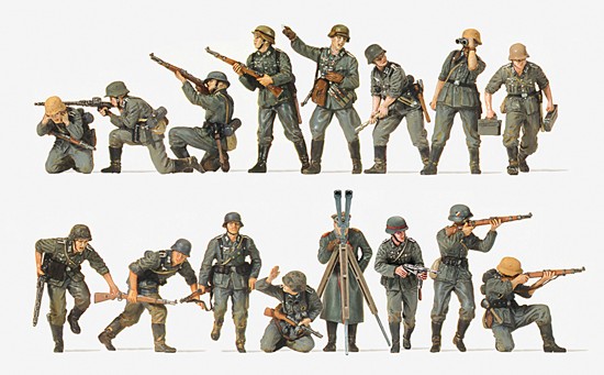 Panzergrenadiere. DR 1942 16 Fig. unbem.