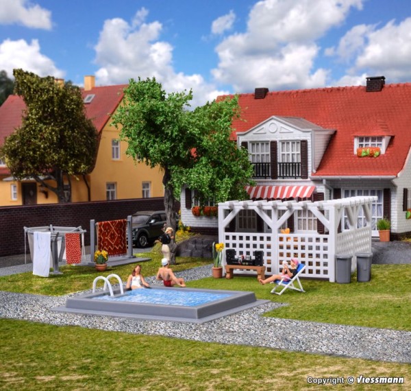 H0-Deko-Set Garten und Terrasse