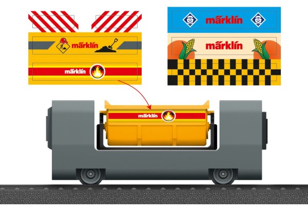 my world - Kippwagen mit Sticker