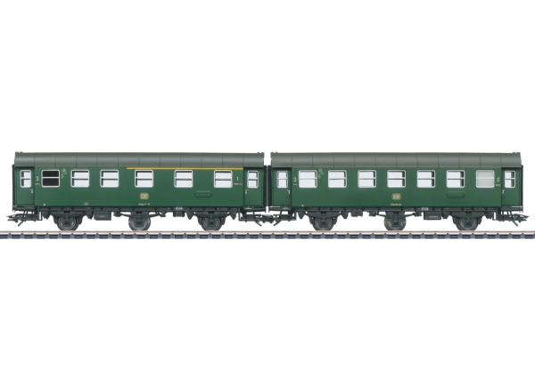 Umbauwagen-Paar 1./2. und 2.Klasse. DB