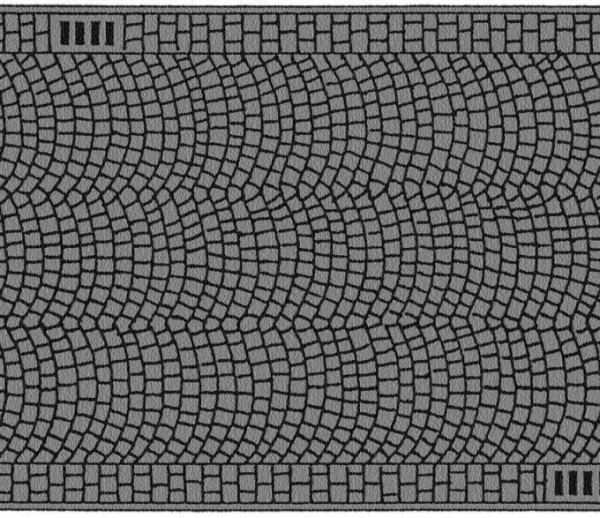 H0-Kopfsteinplaster, 100 x 6,6 cm