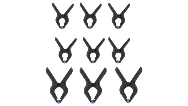 Nylon-Klemmen-Set, 9 Stück