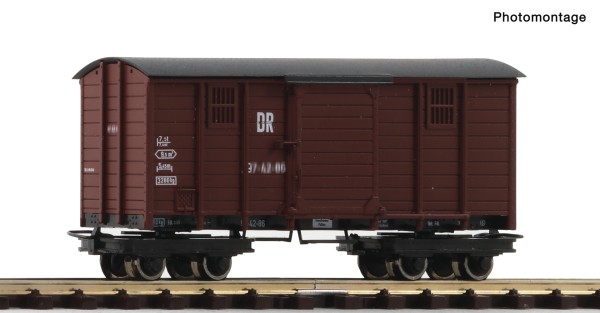 H0e-Gedeckter Güterwagen, DR, Ep.III-IV