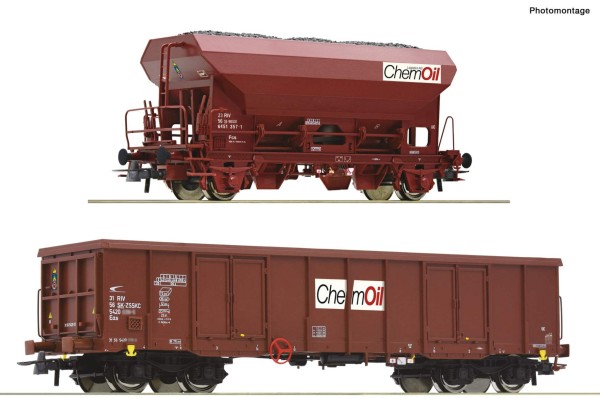 2er Set Güterwagen Chemoil, Ep.VI
