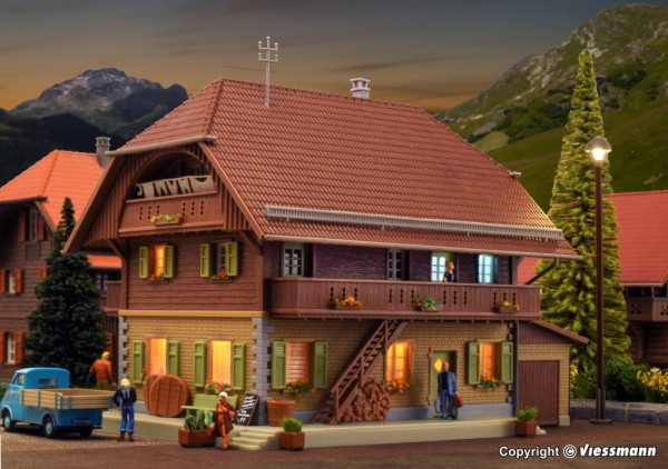 H0-Käserei in Heimisbach m. Beleuchtung