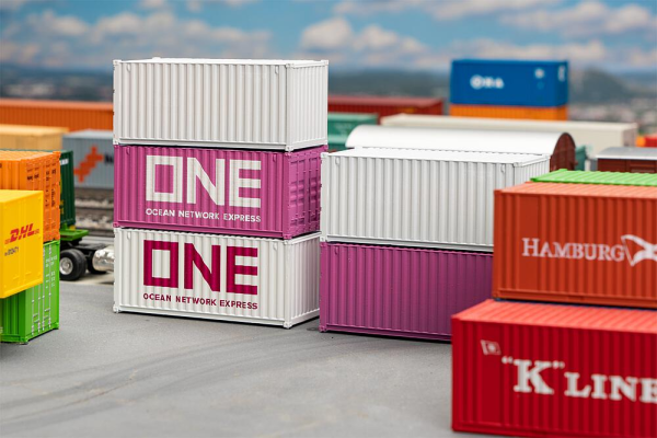 H0-20 Container ONE, 5er-Set