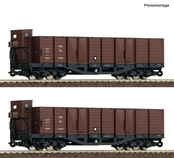 2-tlg. Set: Offene Güterwagen, ÖBB, Ep.4