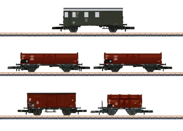 5-tlg. Güterwagen-Set, DB, Ep.III