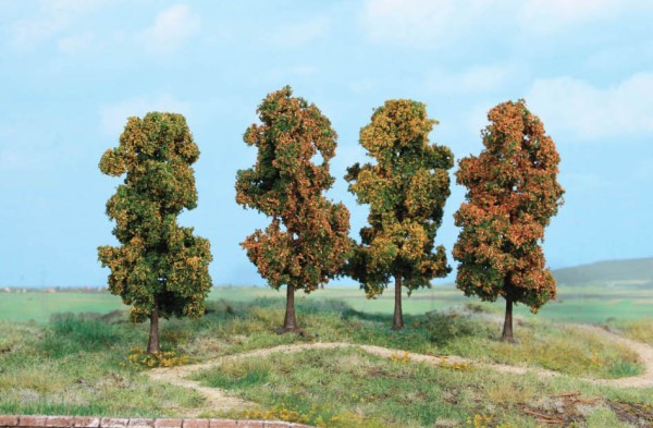 H0-4 Herbstbäume, 11 cm